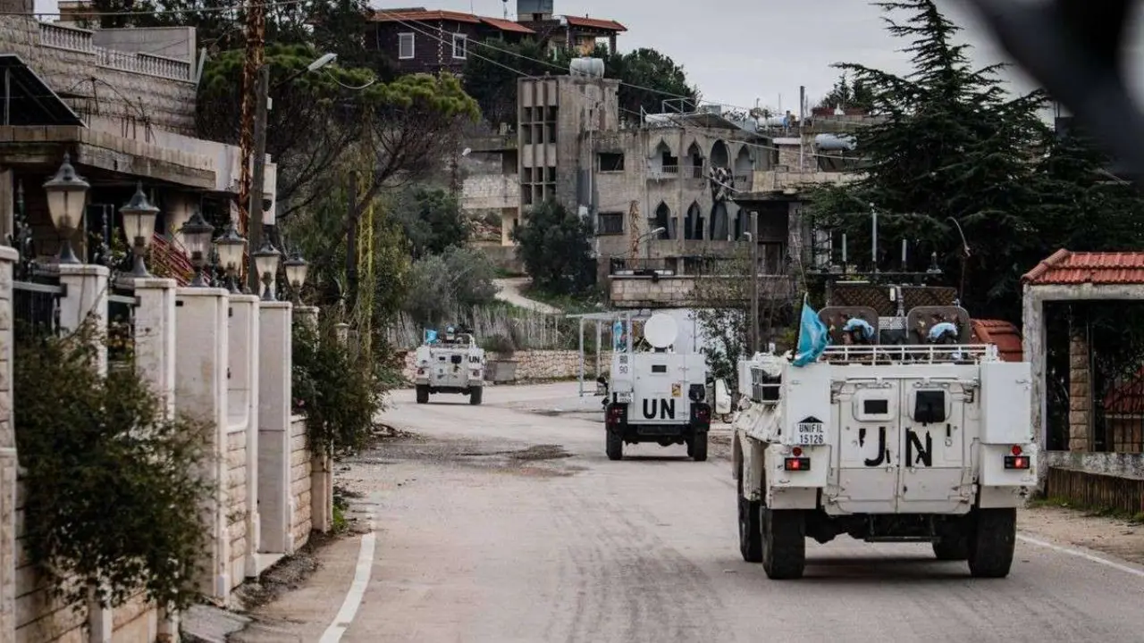 Convoy de cascos azules de la ONU en el sur del L&iacute;bano Foto del MDE