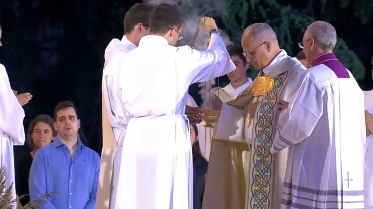 El Papa en un momento de la ceremonia