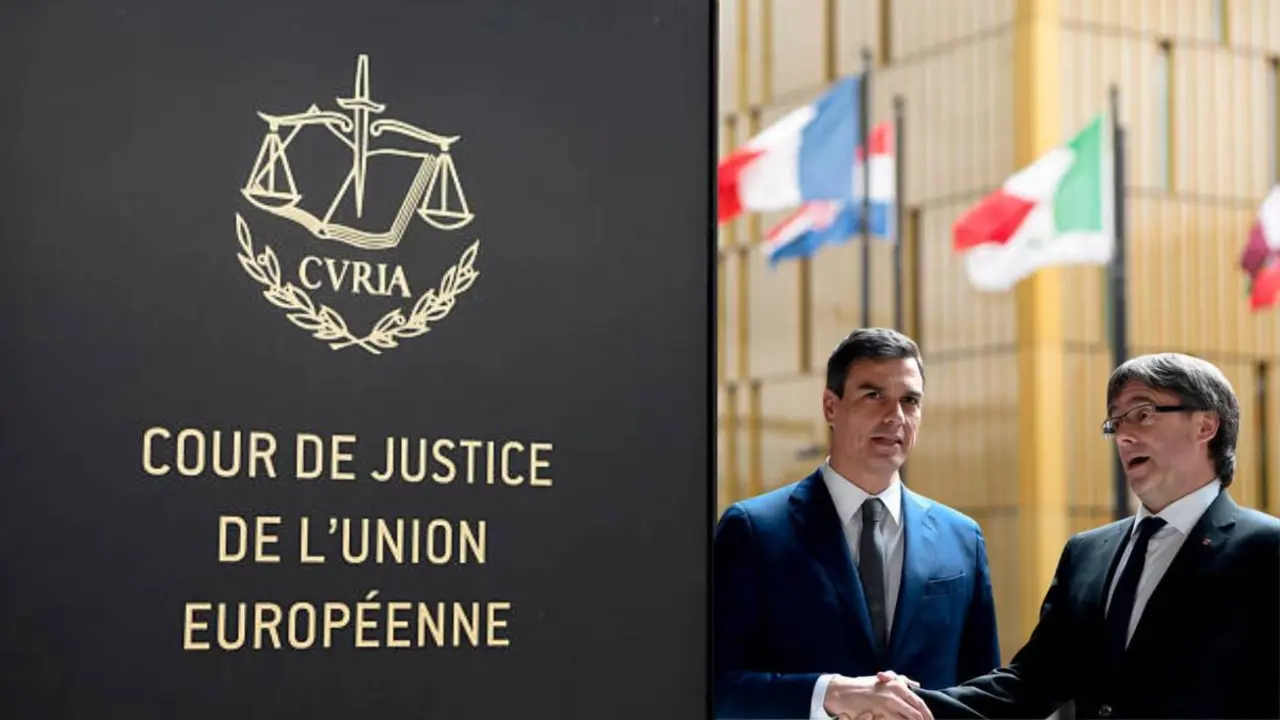 S&aacute;nchez y Puigdemont esperando sentencia del Tribunal de Justicia Europeo