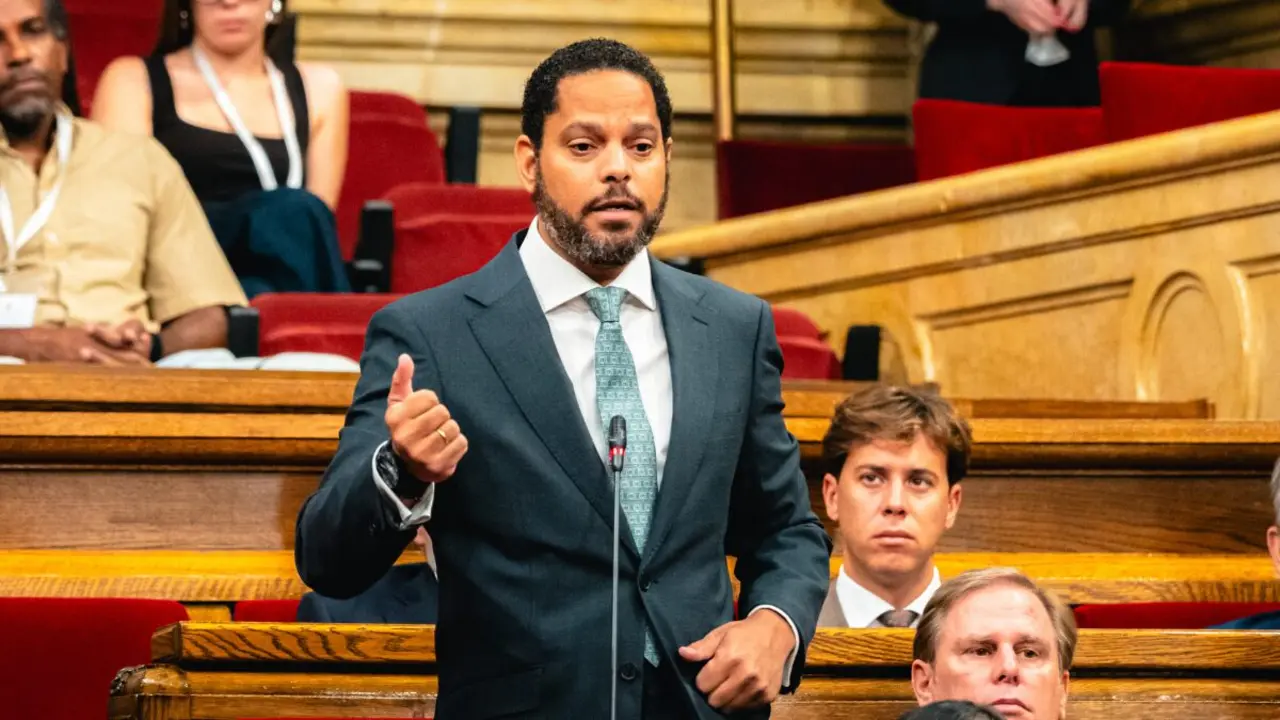 Ignacio Garriga en el Parlament, hoy