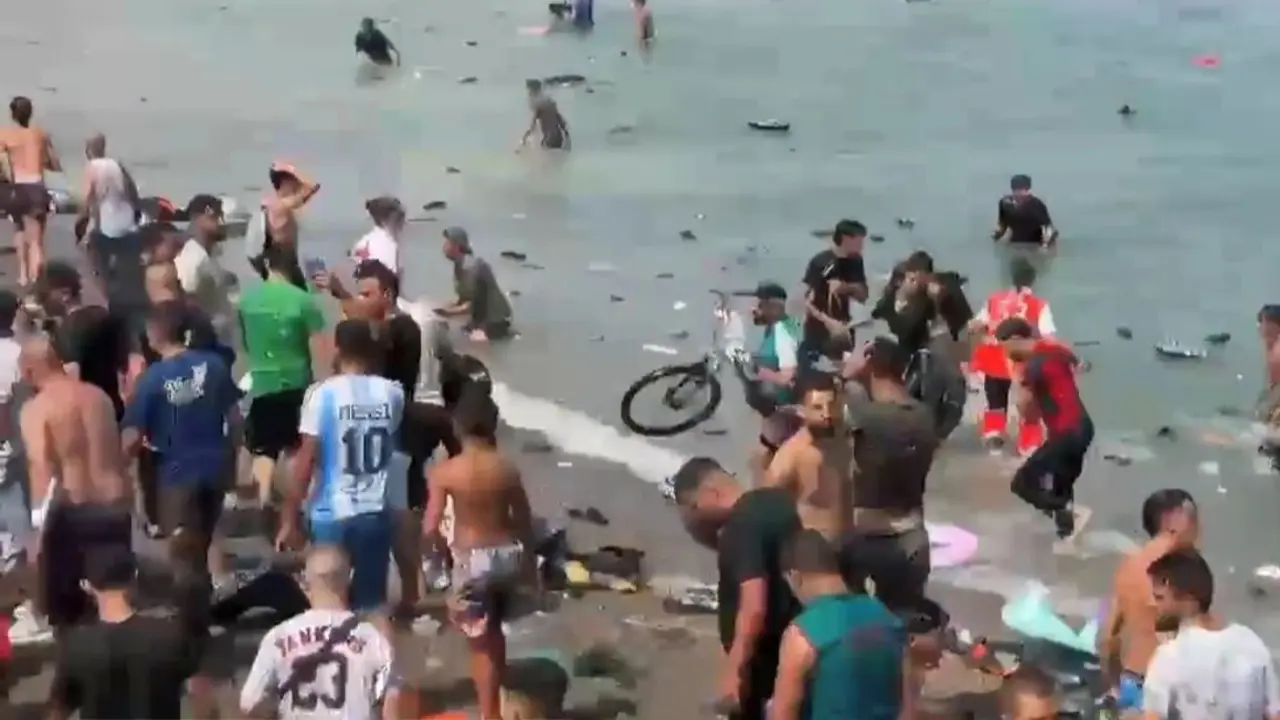 Invasi&oacute;n en Ceuta, incluso con bici