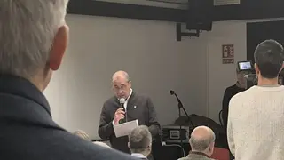 Alfred Serra en un moment de la seva intervenci&oacute;