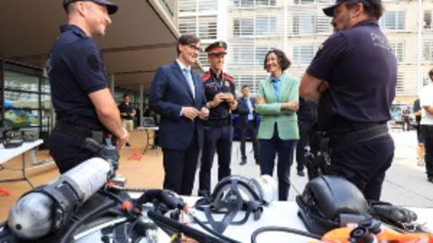 Salvador Illa visita Mossos d'esquadra