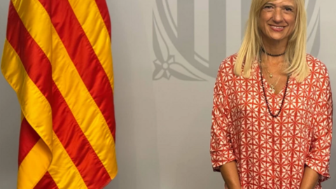 Pilar Diaz en el acto de posesión del cargo. Foto govern.cat