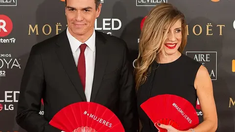 Premios Goya 2018 - Pedro Sánchez y Begoña Gómez - Foto Carlos Delgado; CC-BY-SA (Wikimedia)