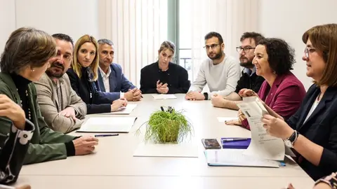 Reunio de treball entre la consellera Romero i l'ajuntament de les Franqueses