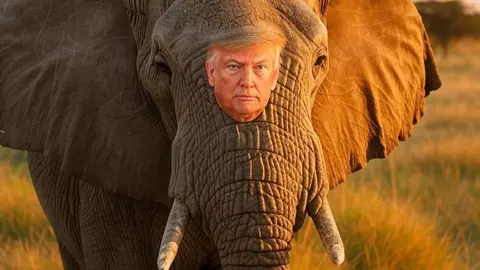 elefante Trump