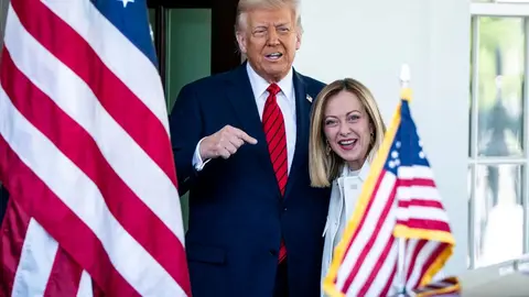 El presidente Trump elogió a la primera ministra de Italia, Giorgia Meloni