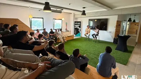 Pol Hevia a l'Afterwork del joves de l'UEI