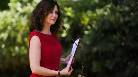 Isabel Diaz Ayuso el viernes en Barcelona