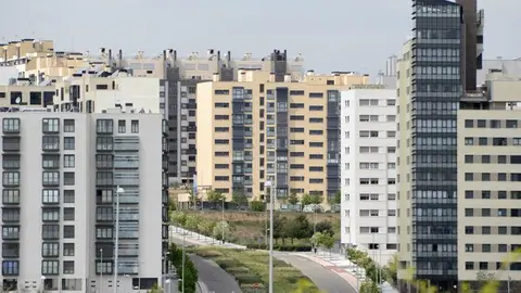 Edificaciones del nuevo barrio de Valdebebas