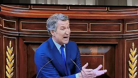 Alberto Nuñez Feijóo en el Congreso el pasado miércoles