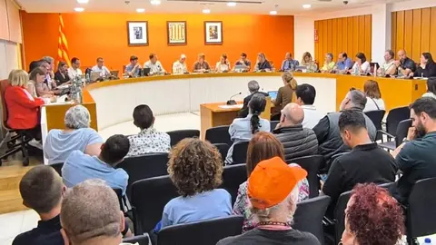 Imatge d'un ple municipal a Granollers