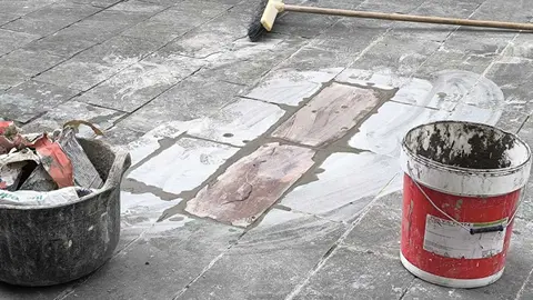 Obras de mantenimiento calle peatonal de Granollers 2