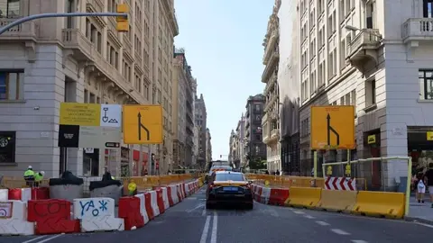 Via Laietana en obras