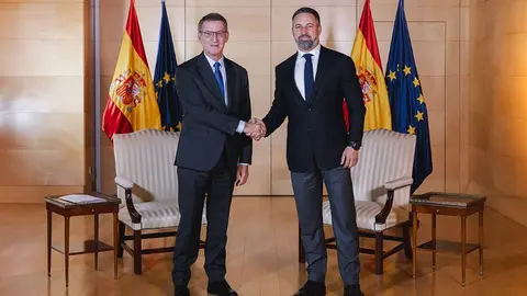 Feijóo y Abascal en un encuentro anterior