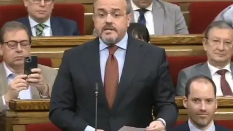 Alejandro Fernández en el Parlament