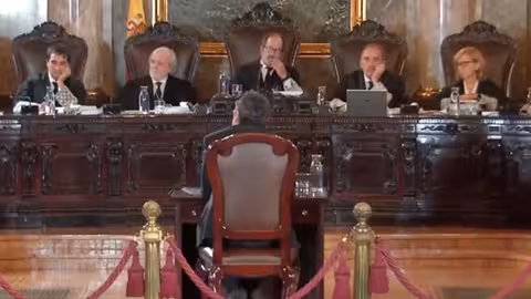 Álvaro Ortiz declarando en el Tribunal Supremo