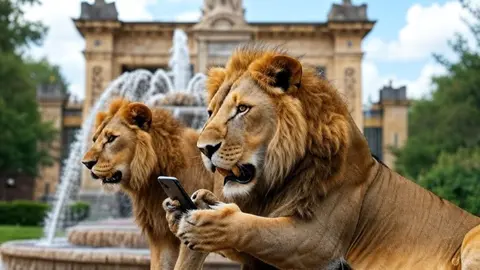 Hasta los leones del Congreso se guardan sus whatsapp, por si acaso....