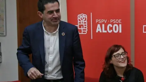 El alcalde de Alcoy, Toni Franc&eacute;s, del PSOE