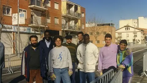 2007 Deme y Leo amb part del seu equip