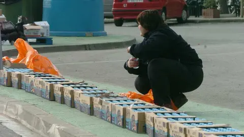 2008 L'aigua es la base de l'avituallament dels atletes