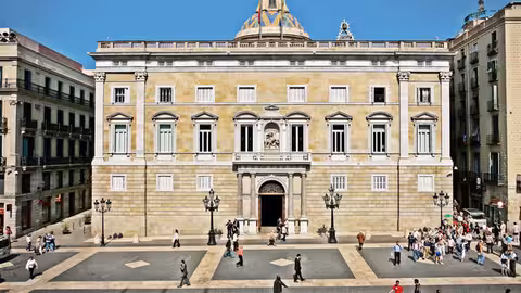 Palau de la Generalitat a la Pla&ccedil;a de Sant Jaume