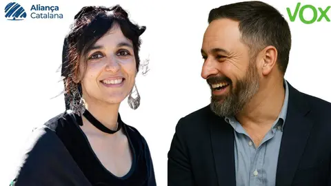 Silvia Orriols y Santiago Abascal
