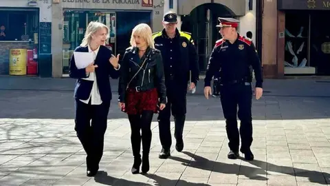 la alcaldessa Alba Barnusell i la delegada del Govern, Pilar D&iacute;az