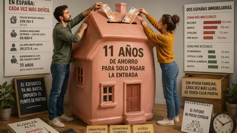 11 a&ntilde;os para ahorrar la entrada a una vivienda