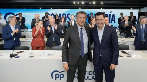 Juanma Moreno y Alberto Nu&ntilde;ez Feij&oacute;o, hoy en Madrid