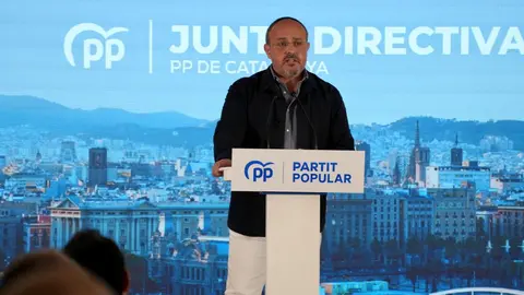 Alejandro Fern&aacute;ndez, en la Junta Directiva del PP catal&aacute;n del domingo