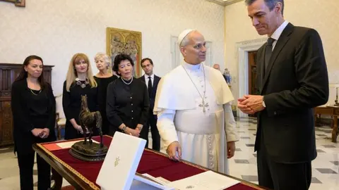 El Papa recibe a Pedro S&aacute;nchez