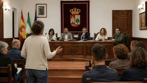 Salon de plenos de un ayuntamiento cualquiera