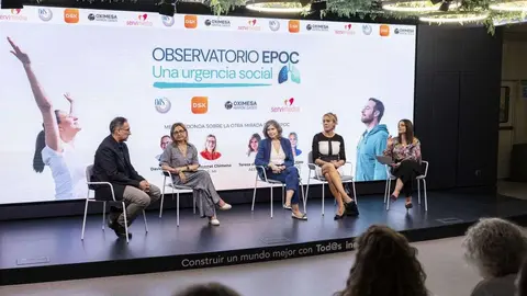 Participantes en la jornada 'Observatorio EPOC, una urgencia social' Foto de Servimedia