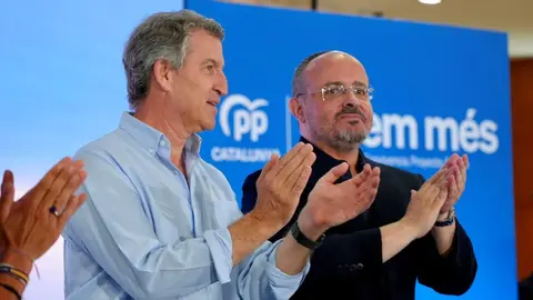 Nu&ntilde;ez Feij&oacute;o y Alejandro Fern&aacute;ndez cerrando el Congreso de Catalunya