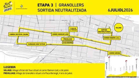 El recorregut per dins de Granollers i el general de l'etapa