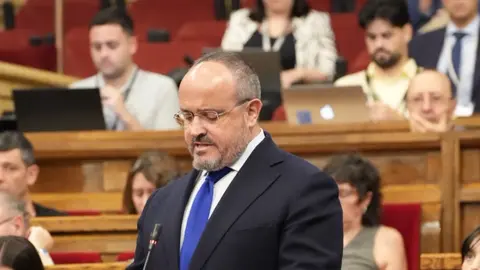 Alejandro Fern&aacute;ndez en la sesi&oacute;n del Parlament