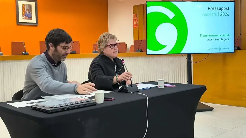 Els regidors Gemma Giménez i Martí Pujadas