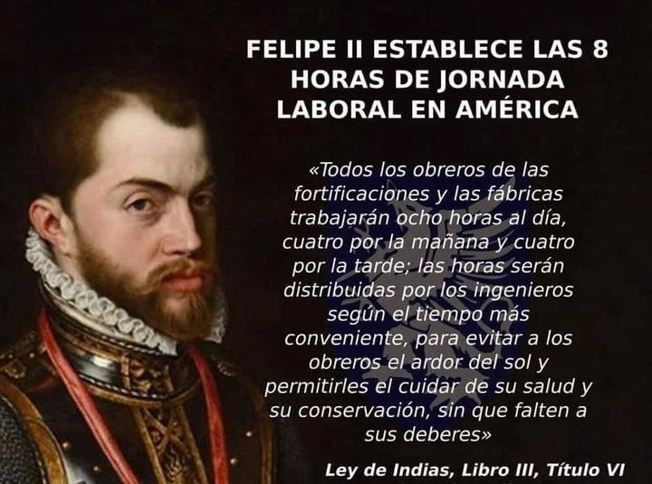 Ya en 1593 Felipe II nos hablaba de la jornada de 8 horas