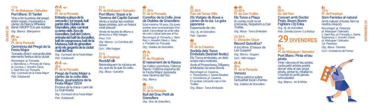 Cartell programa Festa Major de GRanollers 2025_11