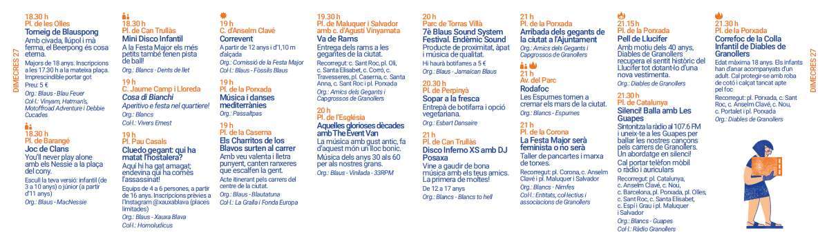 Cartell programa Festa Major de GRanollers 2025_09