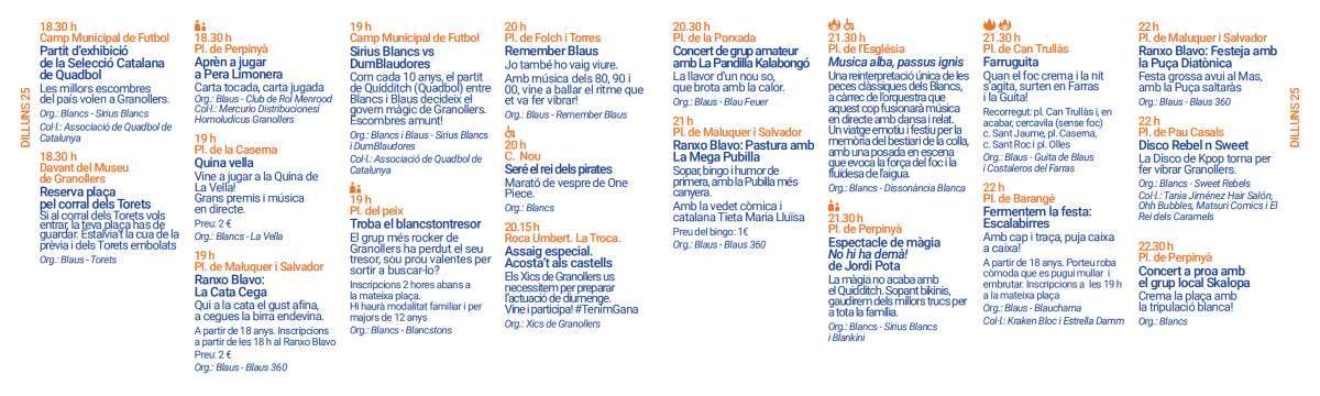 Cartell programa Festa Major de GRanollers 2025_05