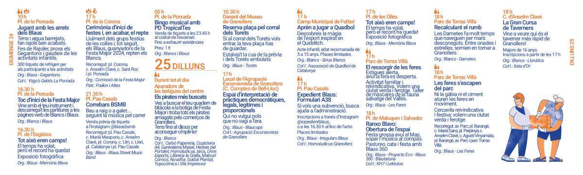 Cartell programa Festa Major de GRanollers 2025_04