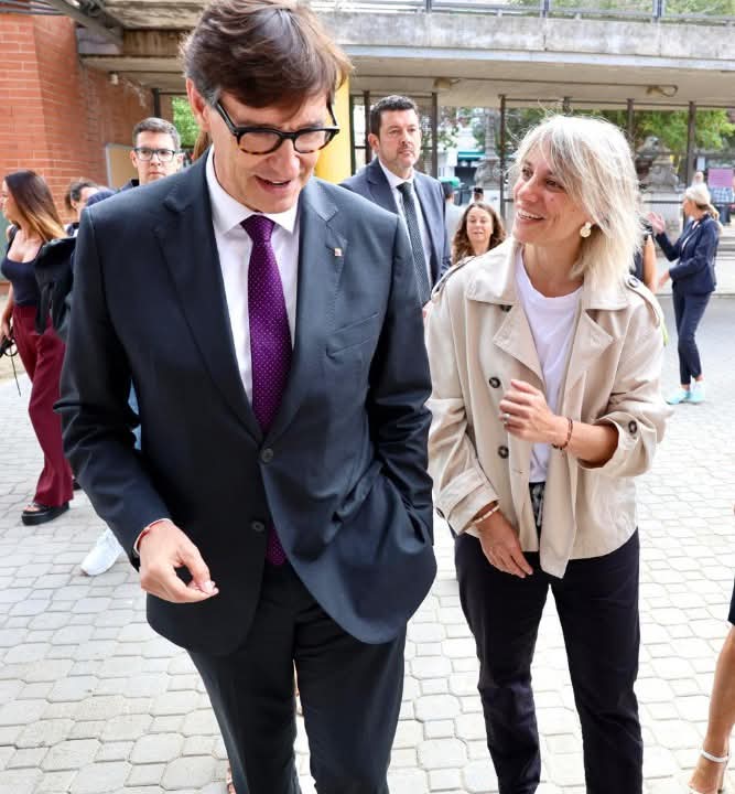 Alba Barnusell y Salvador Illa