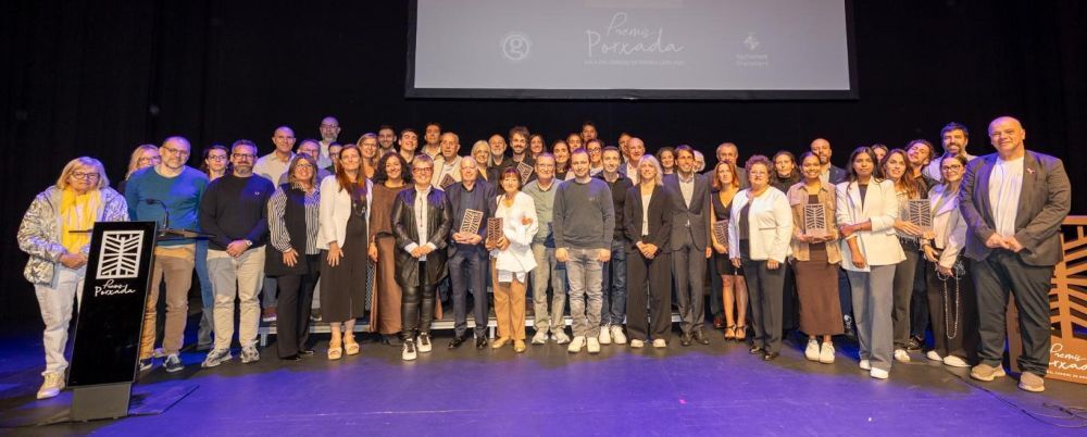 Els premis Porxada 2025, premiats, polítics i organitzadors