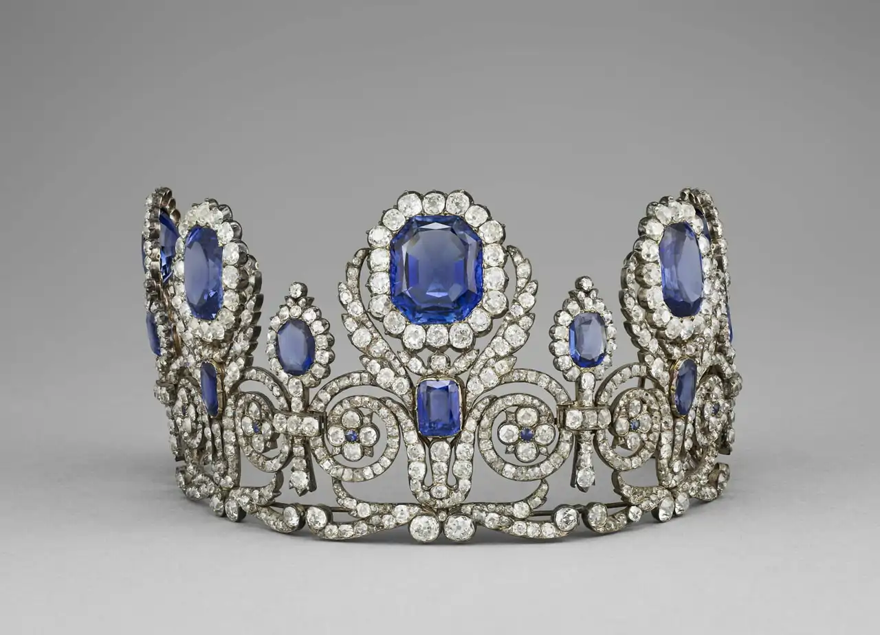 Diadema del conjunto de la reina María Amélie y la reina Hortensia