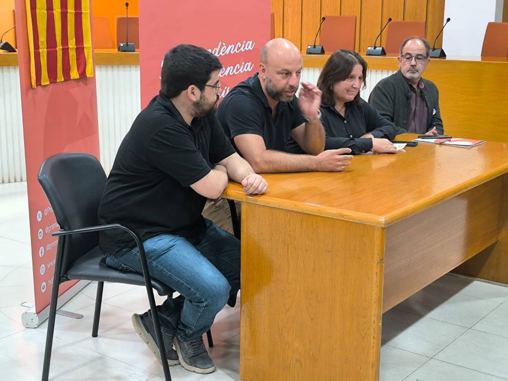 Un moment de la roda de premsa