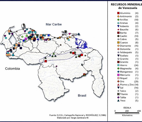 Recursos minerales de Venezuela