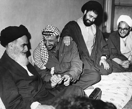 Khomeini y Arafat año 1979 Tehran